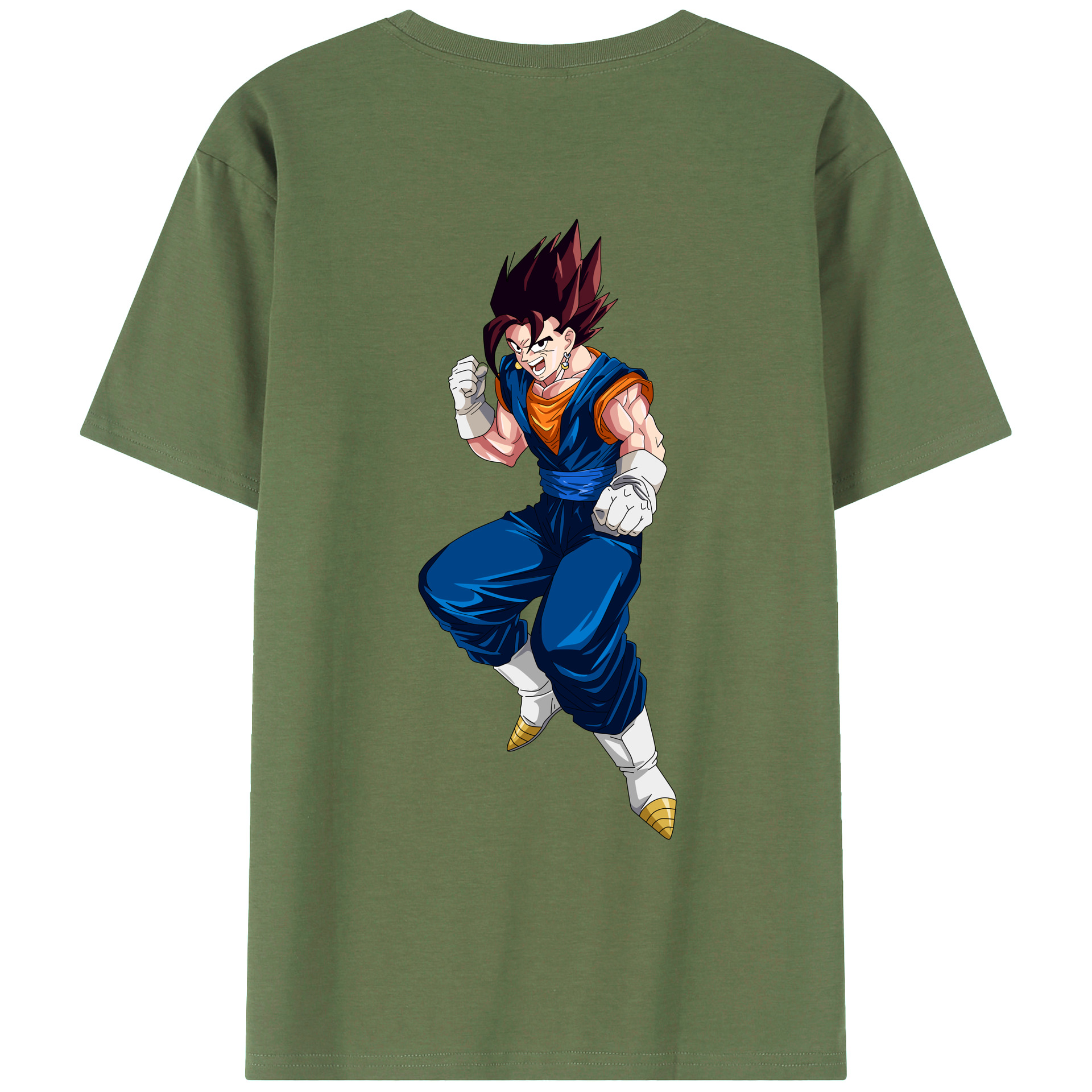 （画像用） ドラゴンボール 孫 悟飯（そんごはん）DRAGON BALL Son Gohan 綿100％ メンズ半袖Tシャツ（バックプリント） 通気性